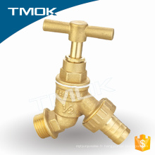 En gros chine usine sanitaire articles d&#39;eau robinets deux longs tuyaux bibcock valve en laiton pour économiser l&#39;eau